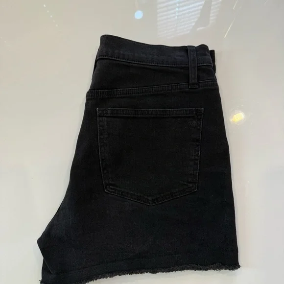 Madewell Black Denim Cutoff Jean Shorts - Picture 5 of 6